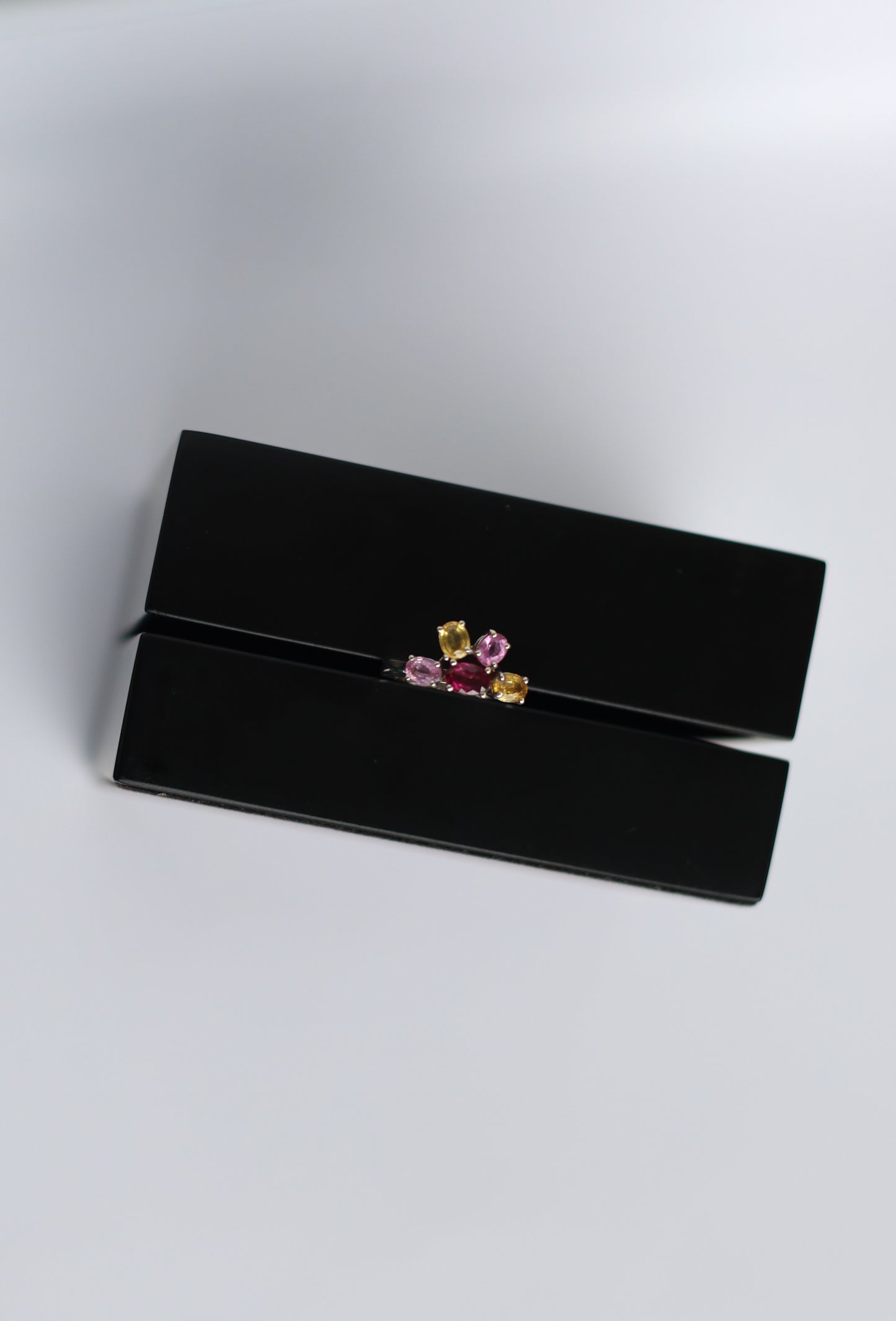 Bague Grenat & Saphirs
