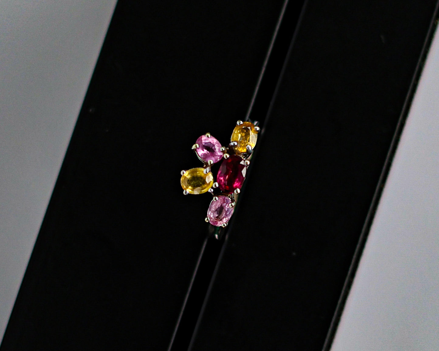 Bague Grenat & Saphirs