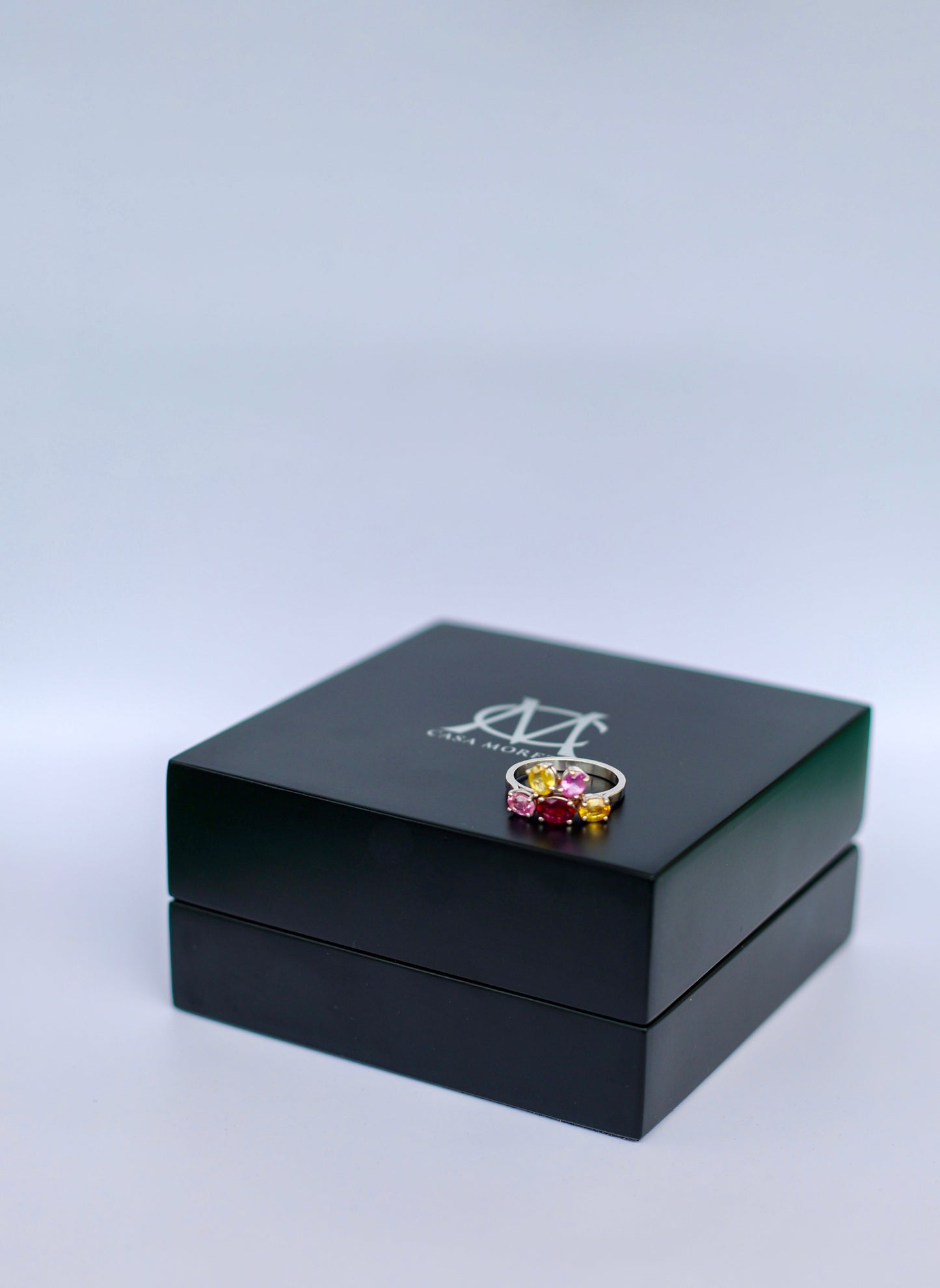 Bague Grenat & Saphirs