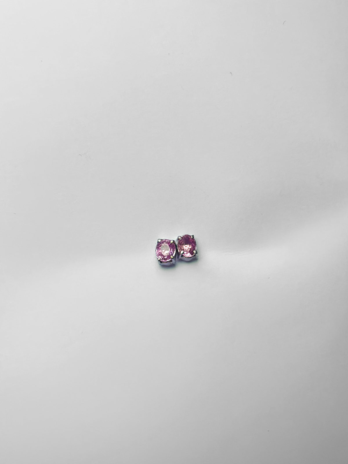 Boucles d’oreilles en saphir rose
