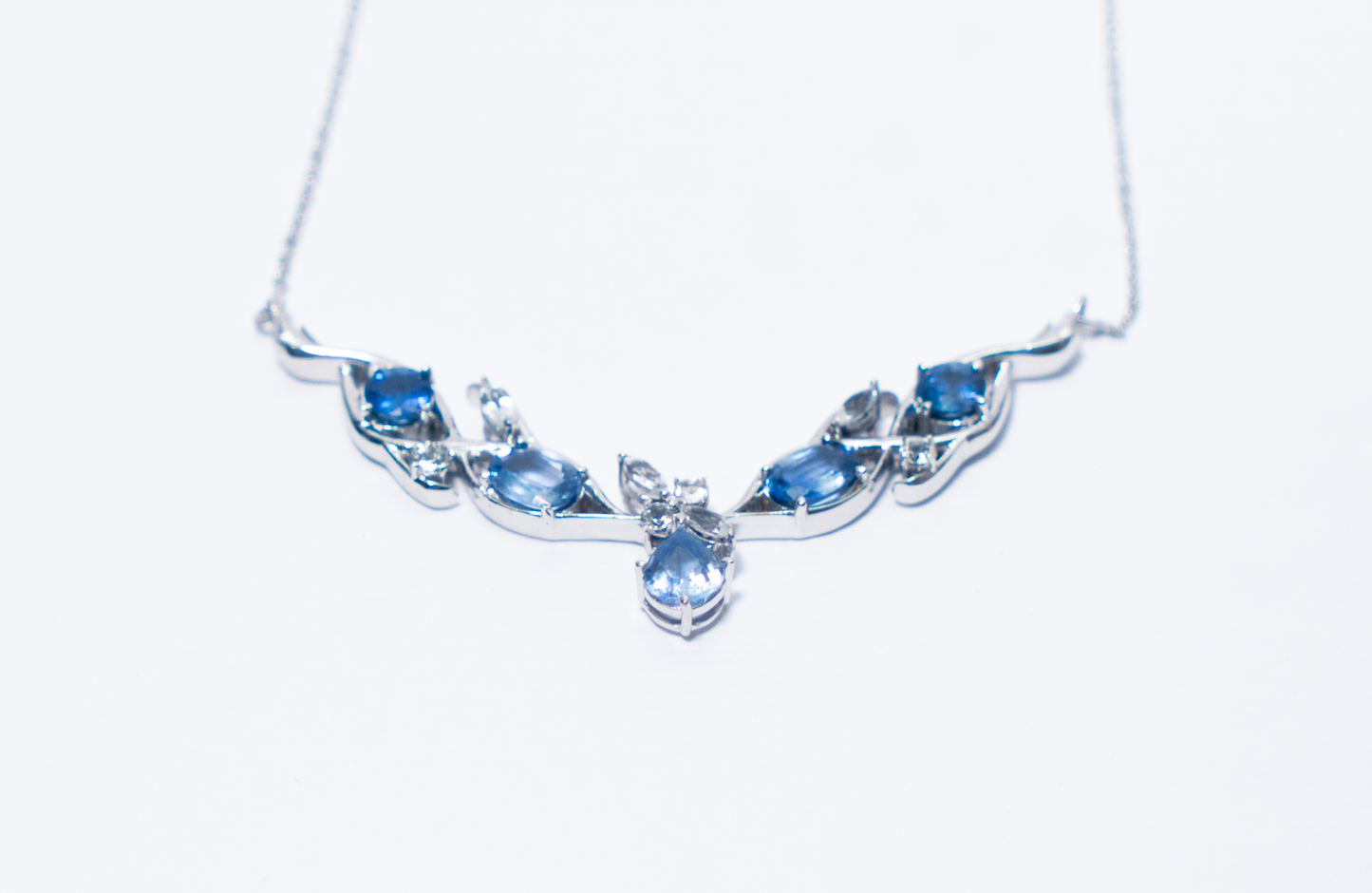 Parure Or Blanc & Saphir - RIVA AZZURA