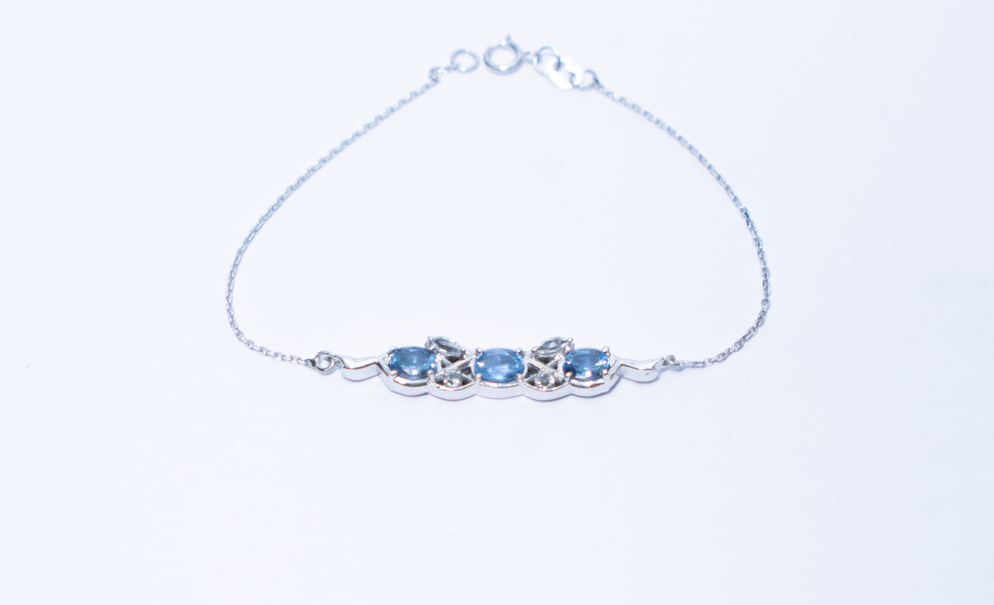 Parure Or Blanc & Saphir - RIVA AZZURA