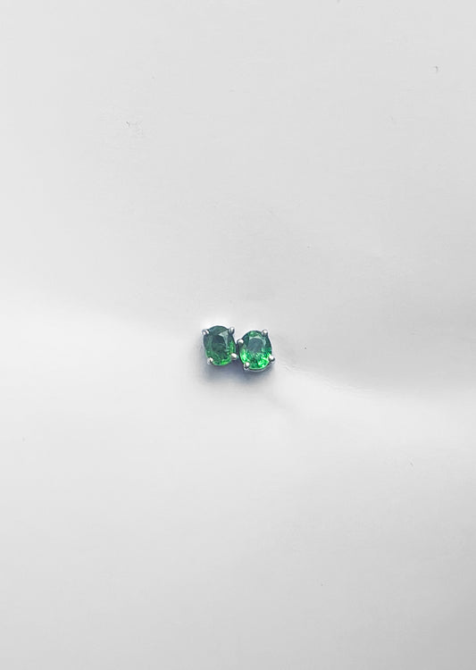 Boucles d’oreilles en tsavorite