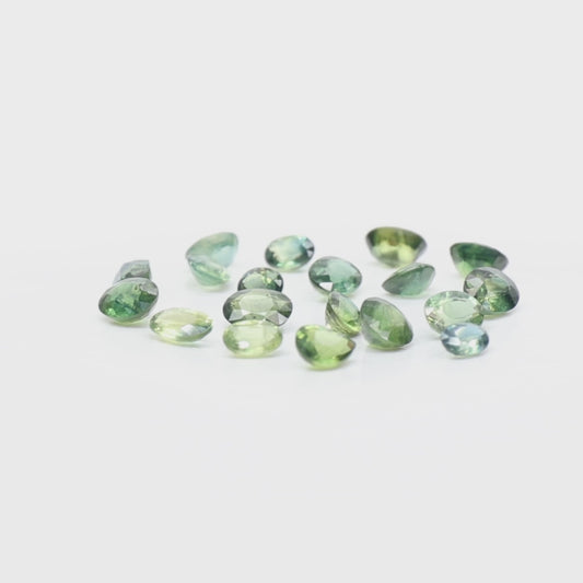 LOT SAPHIR VERT AUSTRALIE VRAC 6.70 CARATS